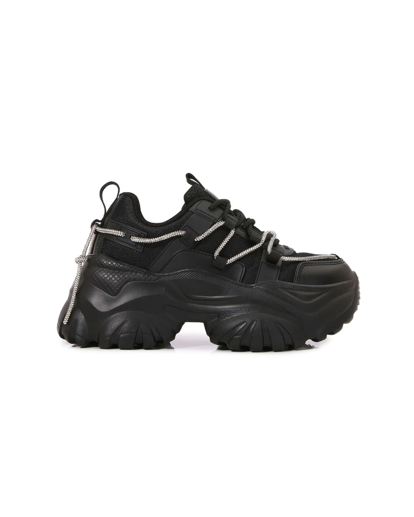 Zero Gravity Platform Sneakers-Black-Regular-Side 2--Model---6