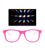 Solid Clear Diffraction Glasses