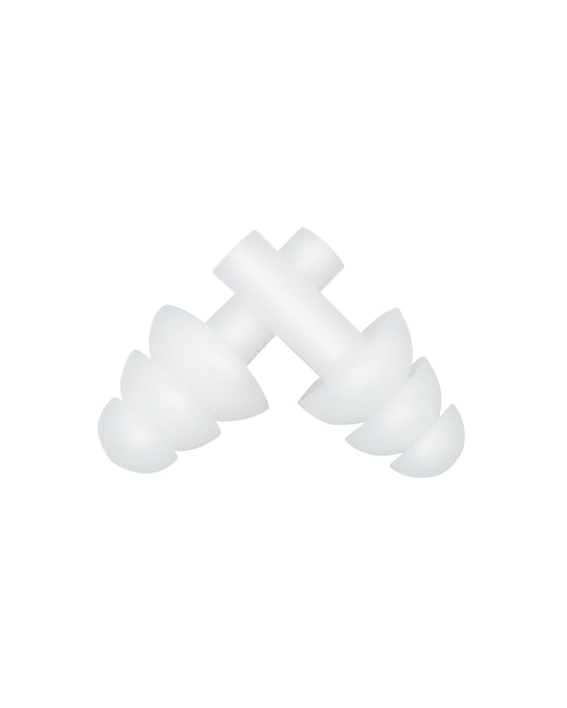 Bring the Boom Ear Plugs-White-Regular-Front--Model---S