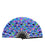 Mushroom Fiesta UV Reactive Hand Fan