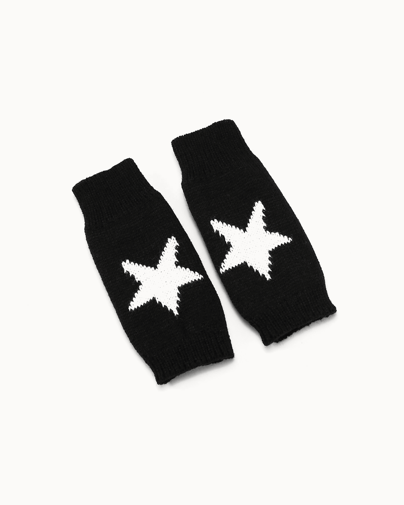 Stargirl Gloves-Black/White-Regular-Front--Model---S
