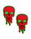 Pastease Haunted Past Glow In the Dark Red Bloody Skull Pasties