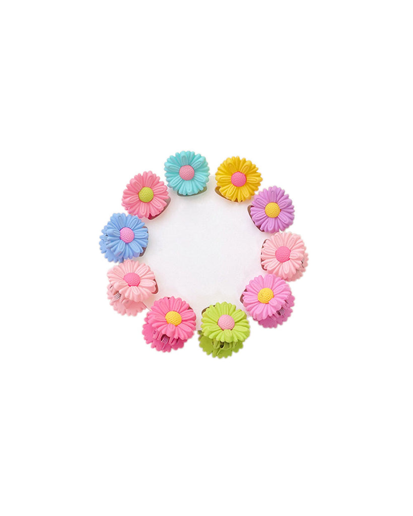 Bubbly Blossoms Floral Clips-Assorted-Front