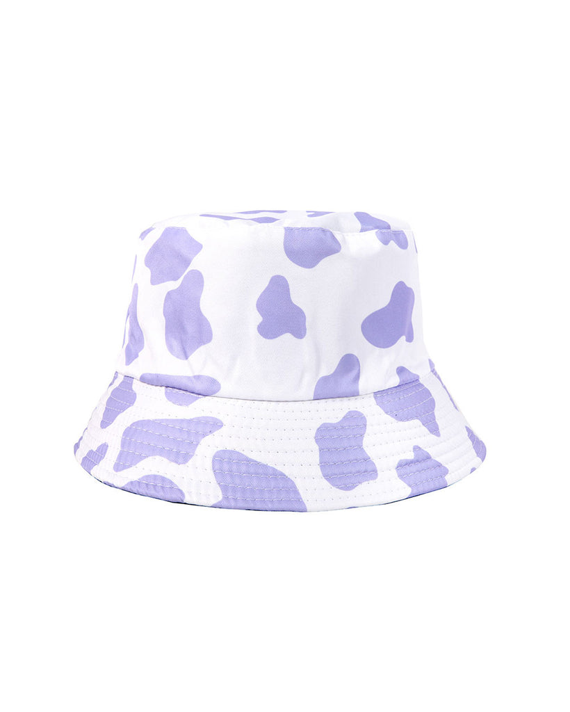 Moo Bucket Hat-Lavender-Front