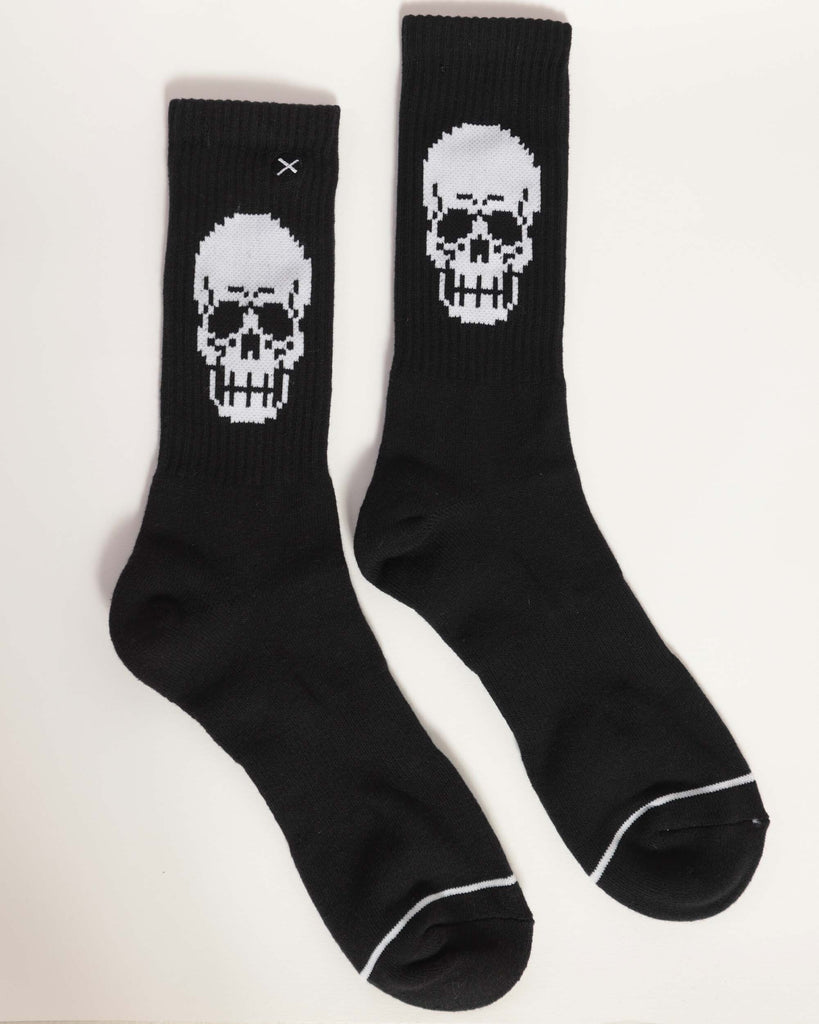 Too Cool for Skull Socks-Black-Front