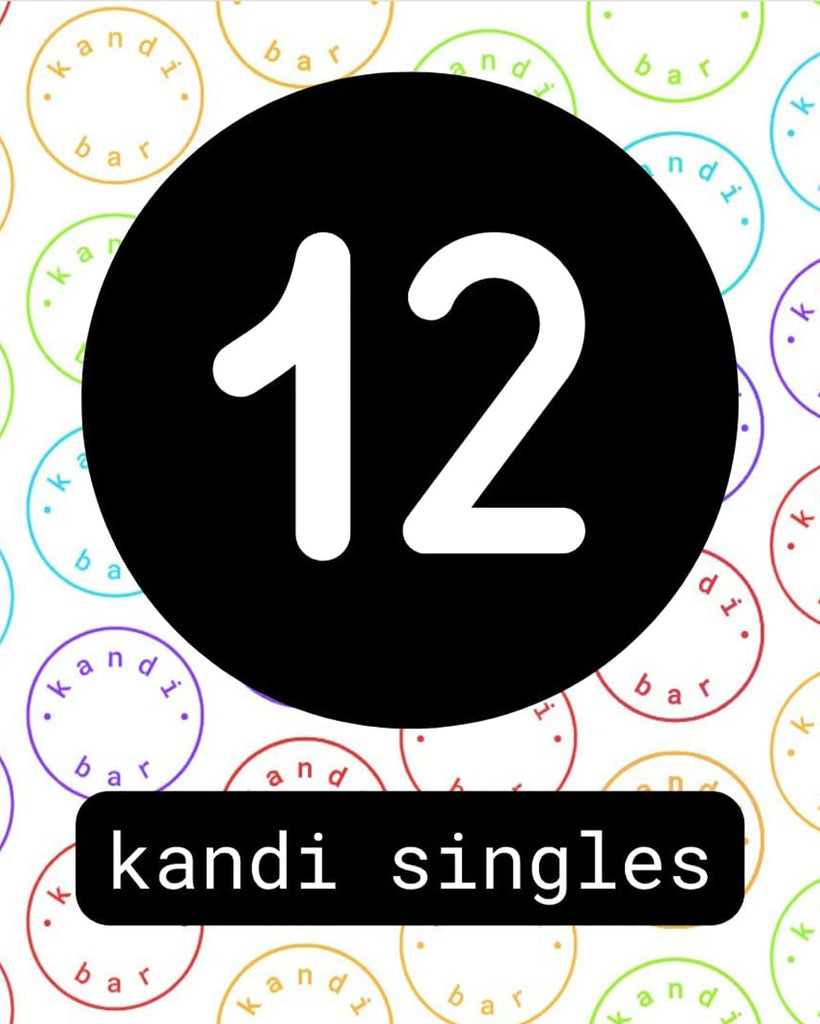 Kandi Bar EDM Life 12-Pack Kandi Singles-Assorted-Detail