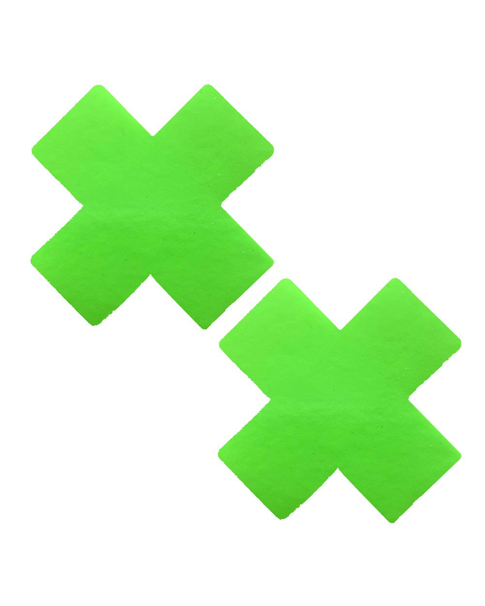 Neva Nude Neon Cross Pasties-Green