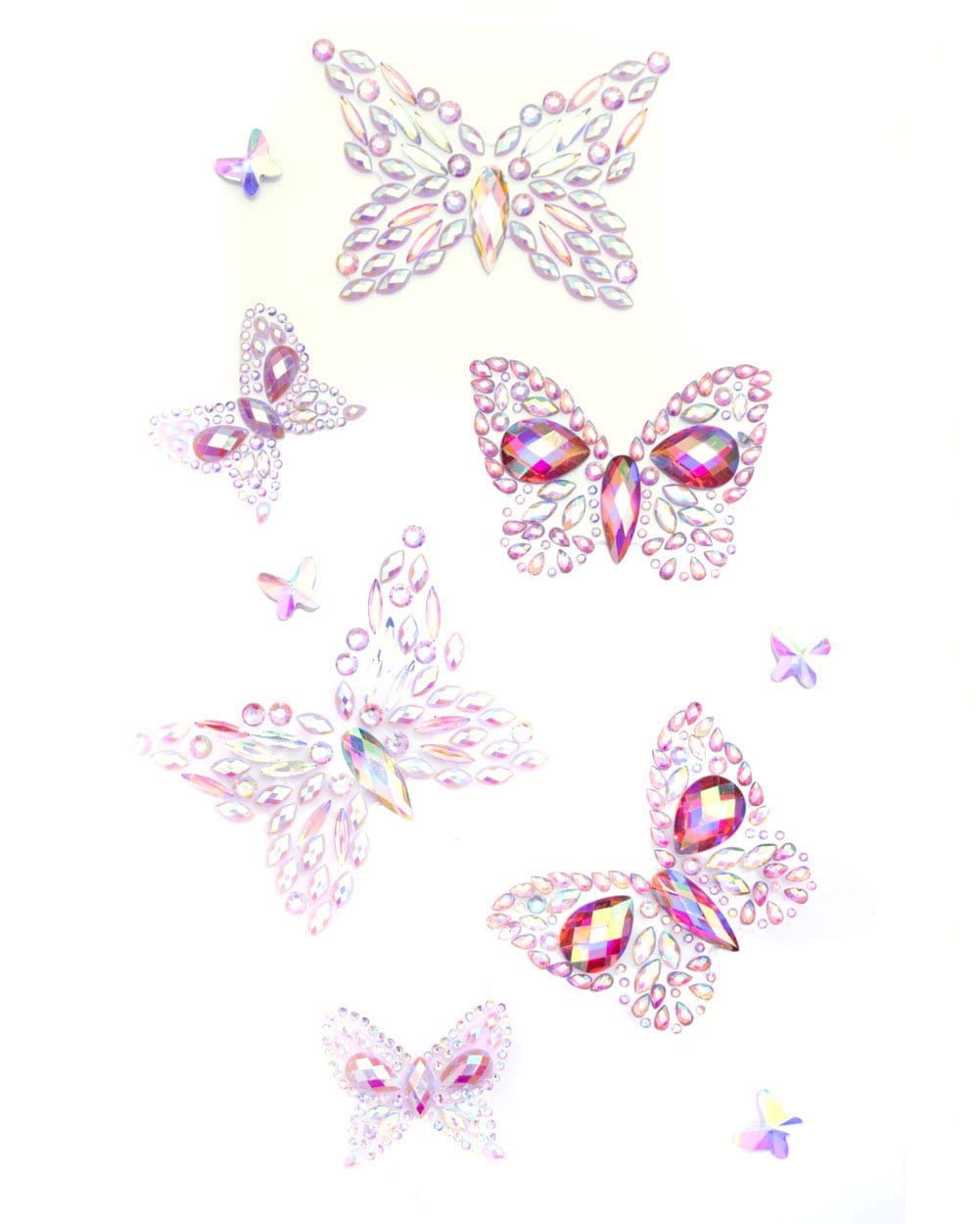 Lunautics Cece Iridescent Face Jewels - Purple/White