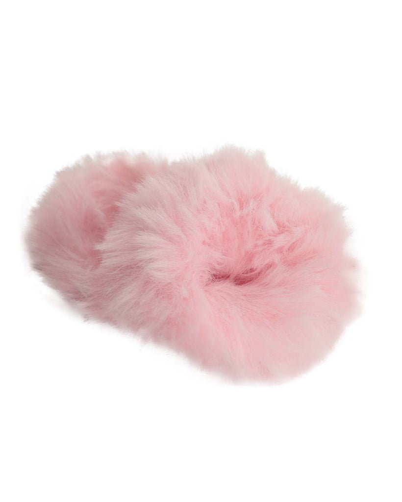 Ultra Furry Scrunchies-Baby Pink-Front