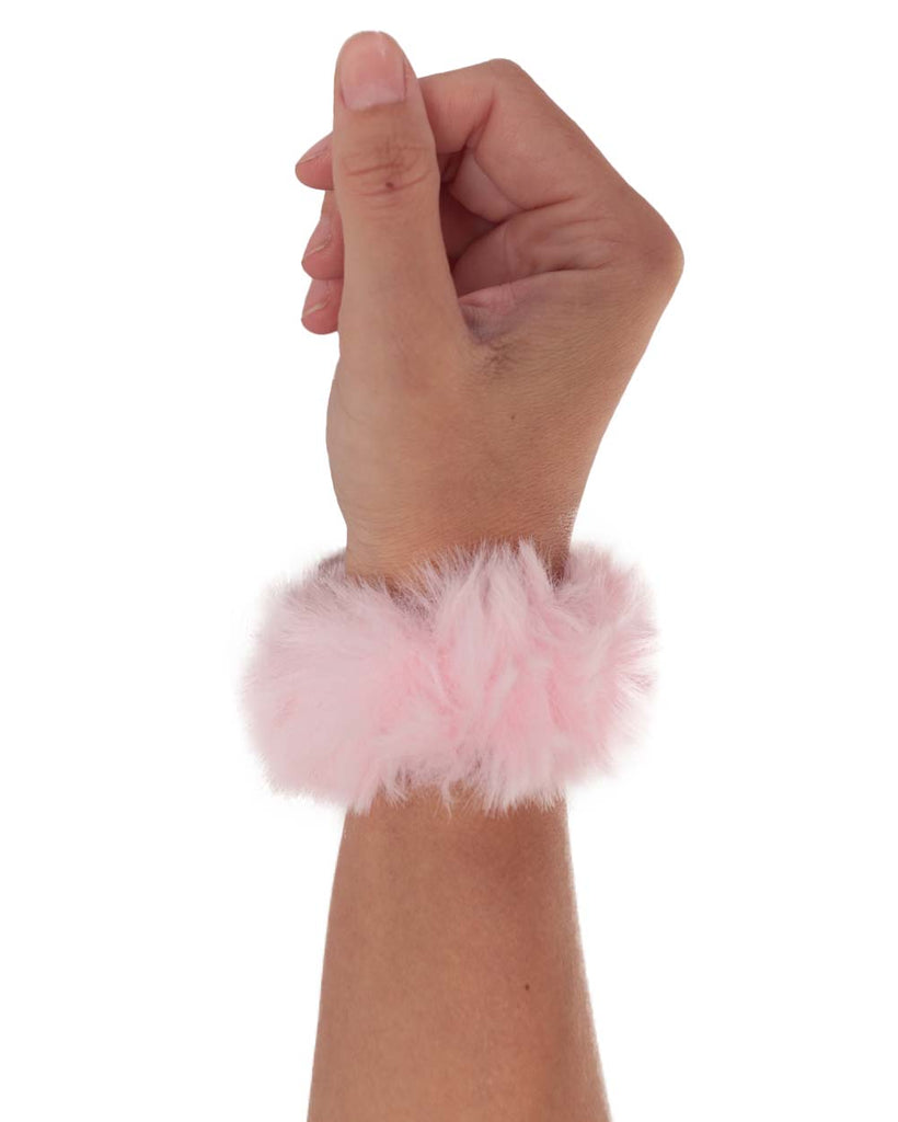 Ultra Furry Scrunchies-Baby Pink-Side