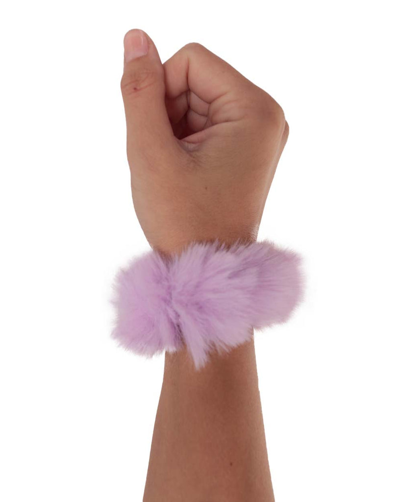 iHeartRaves Ultra Furry Scrunchies-Lavender-Side 2