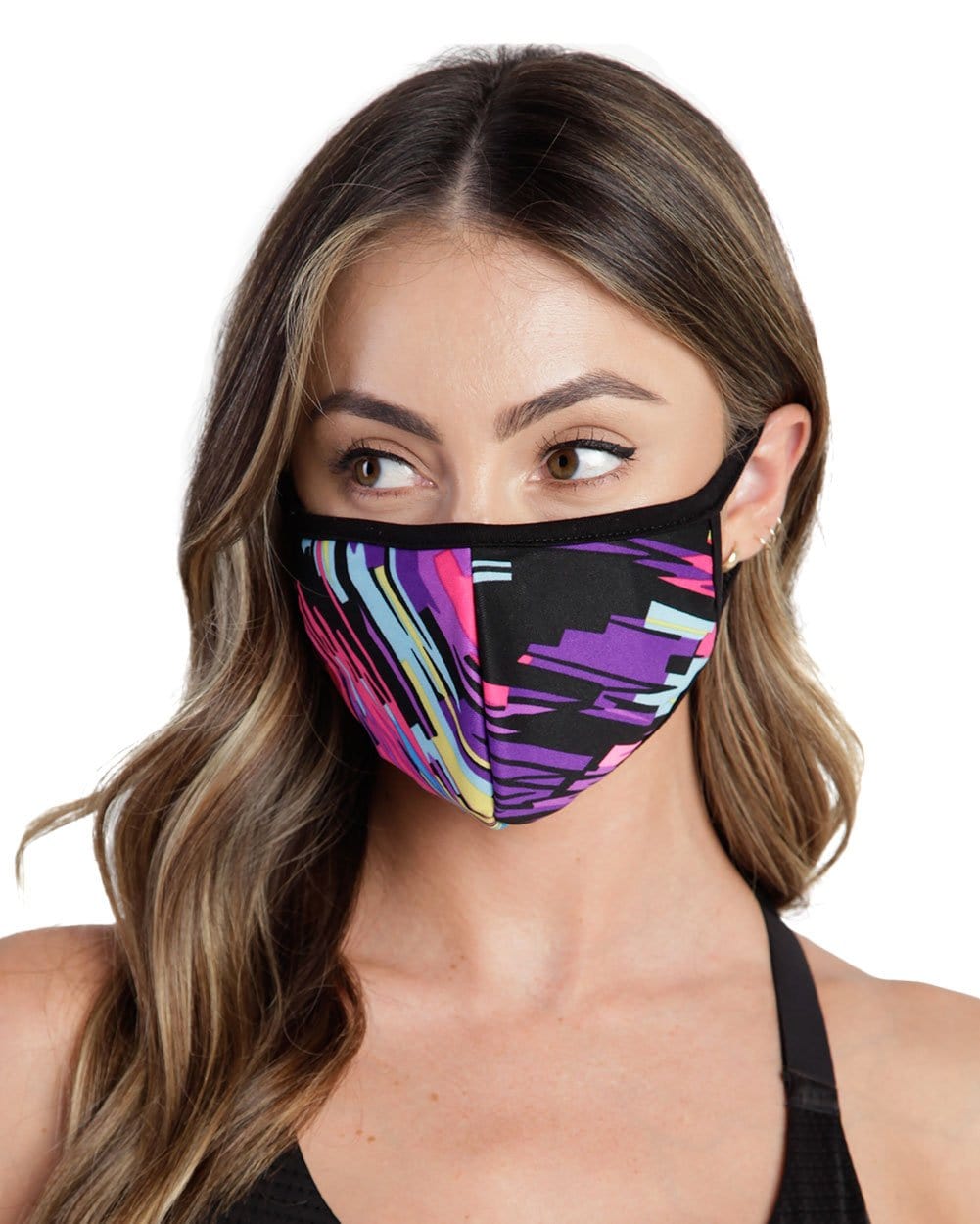 U Got It Face Mask-Black/Purple-Front