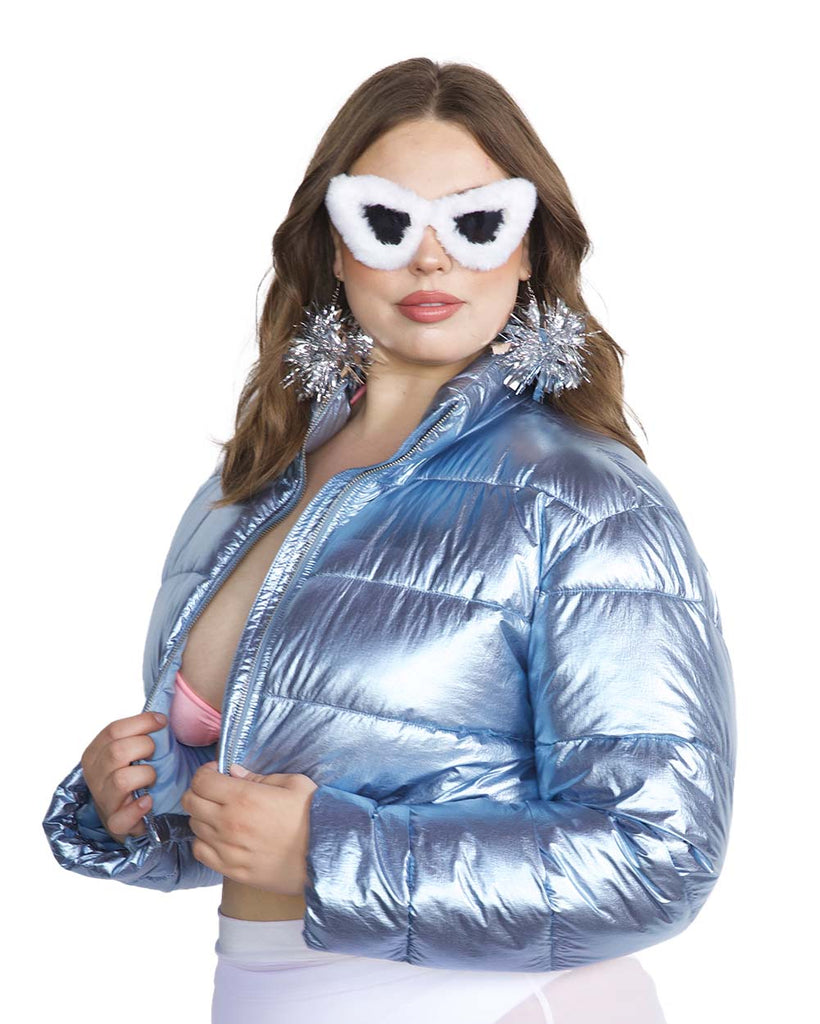 Fractal Fantasies Metallic Cropped Puffer Jacket-Curve1-Baby Blue-Side--Bailey---2X