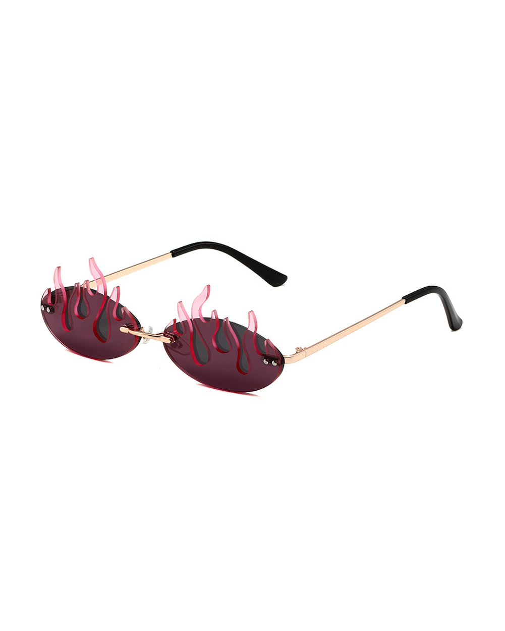 Fuel to the Flame Glasses-Black/Pink-Side