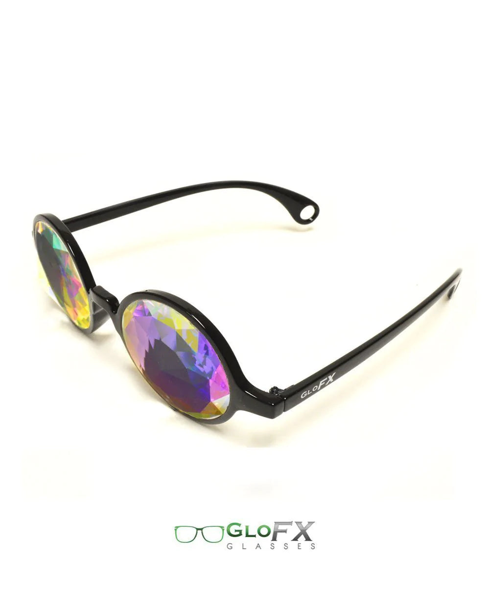 Crystal Kaleidoscope Glasses-Black-Top