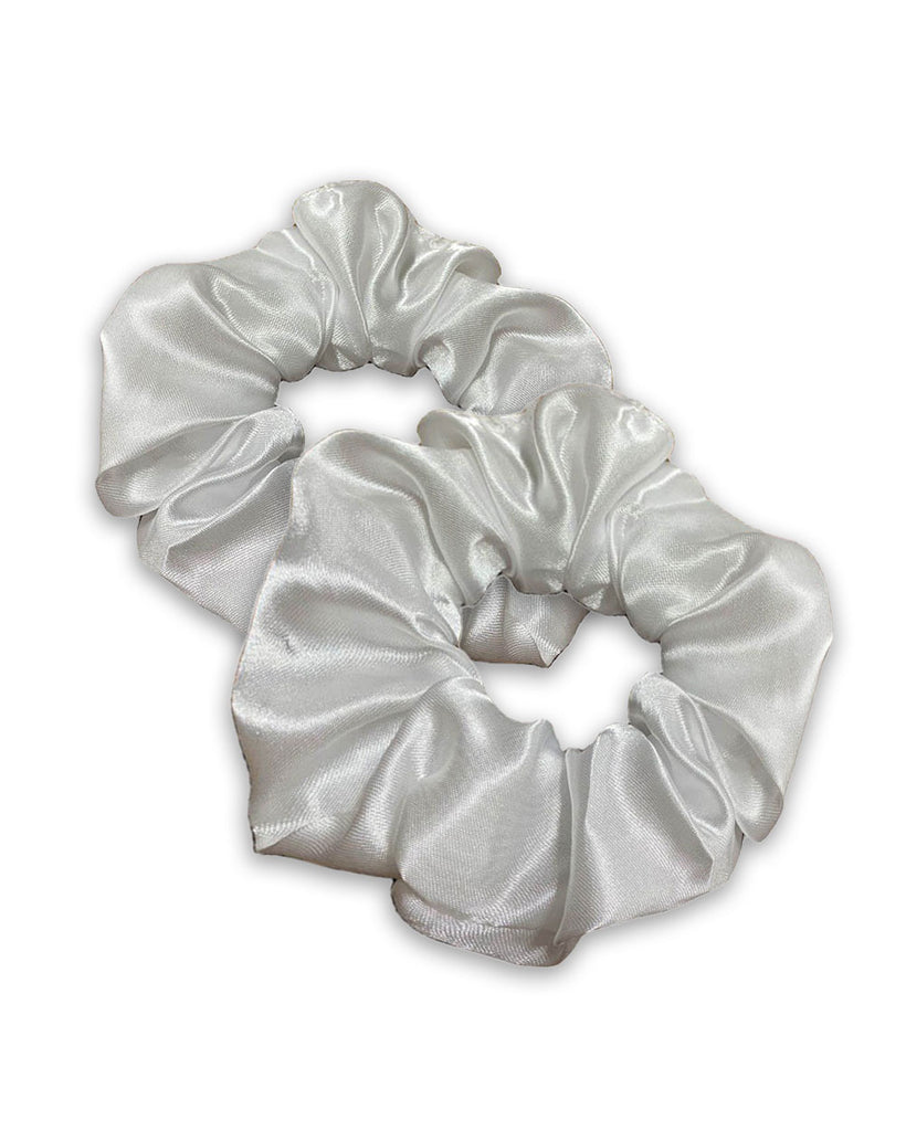 iHeartRaves Glow Girl Glow LED Scrunchies-White-Front