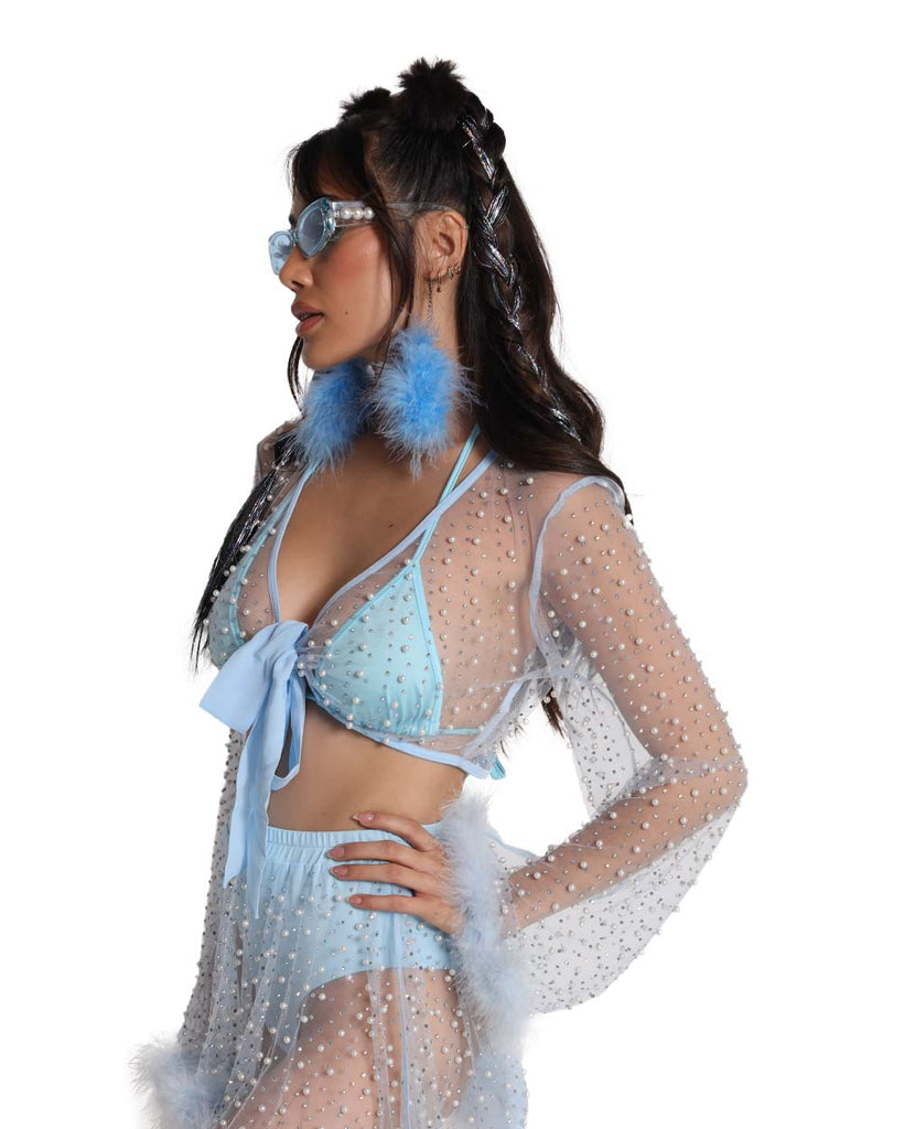 Happy Ever After Marabou Mesh Top-Baby Blue-Side--Destiny2---S