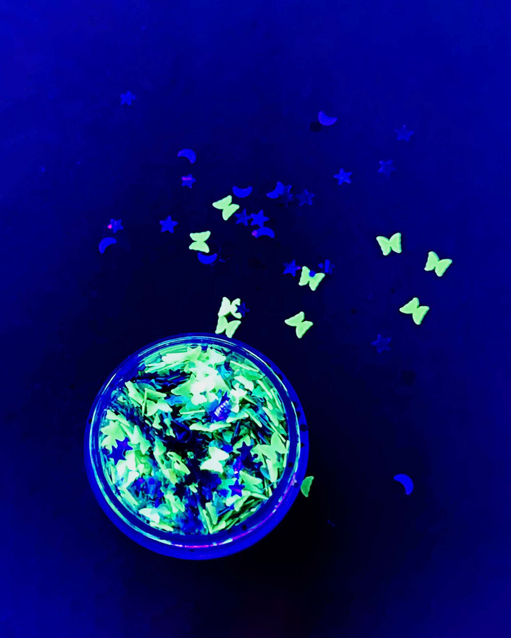 Lunautics Butterfly Effect Chunky Glitter-Blue-UV
