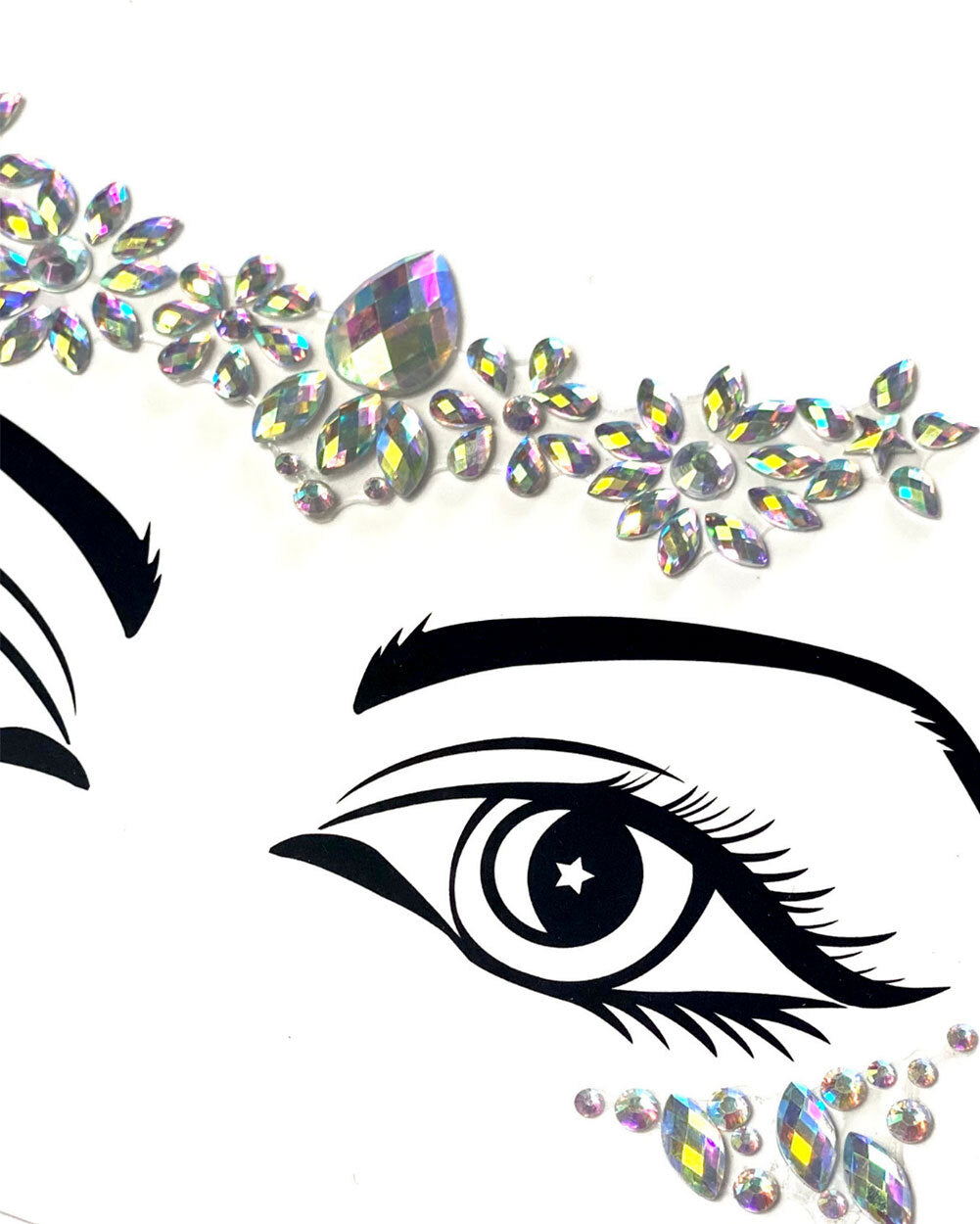 Lunautics Crystal Goddess Face Jewel-Iridescent-Detail