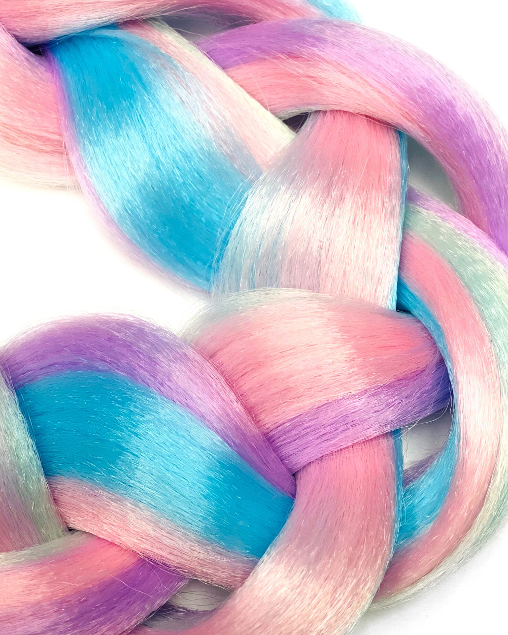 Lunita x iHR Ultraviolet Pastel Hair Extensions-Blue/Pink/Purple-Detail