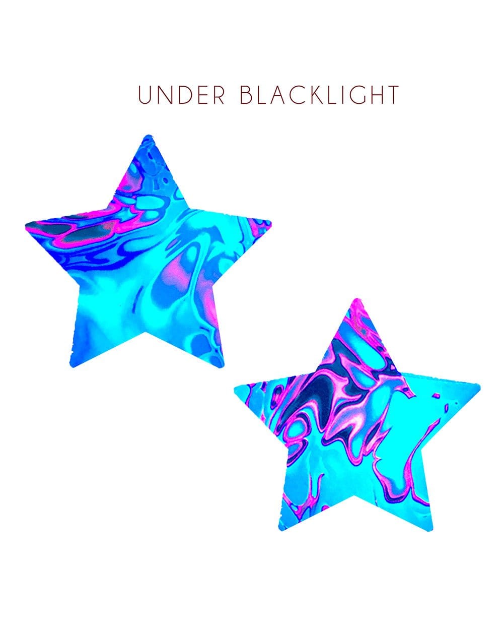 Neva Nude Blacklight Starry Nights Pasties-Blacklight