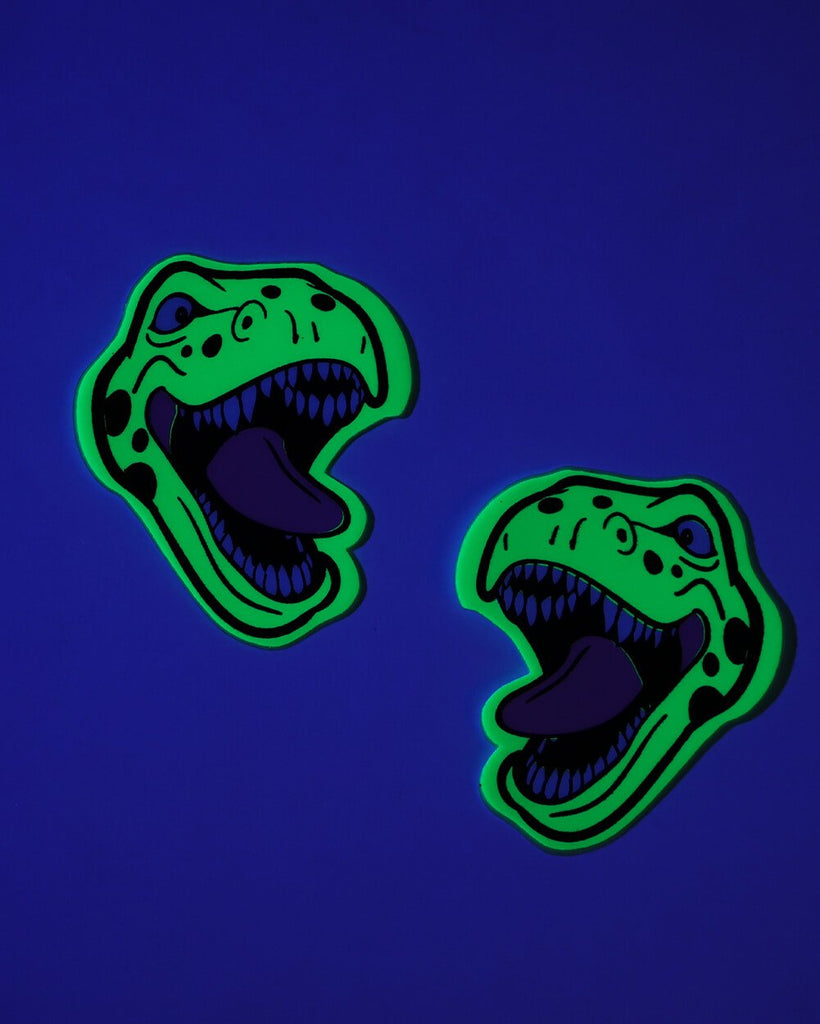 Neva Nude T-Rex Pasties-Neon Green-Reflective