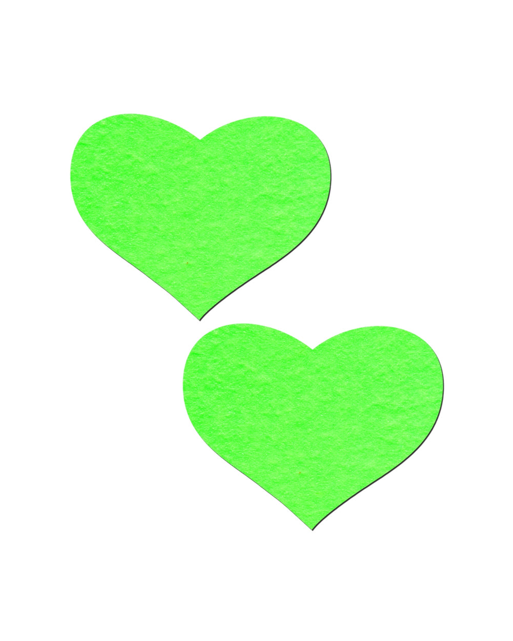 Pastease Love Glow-In-The-Dark Heart Pasties-Neon Green-Front