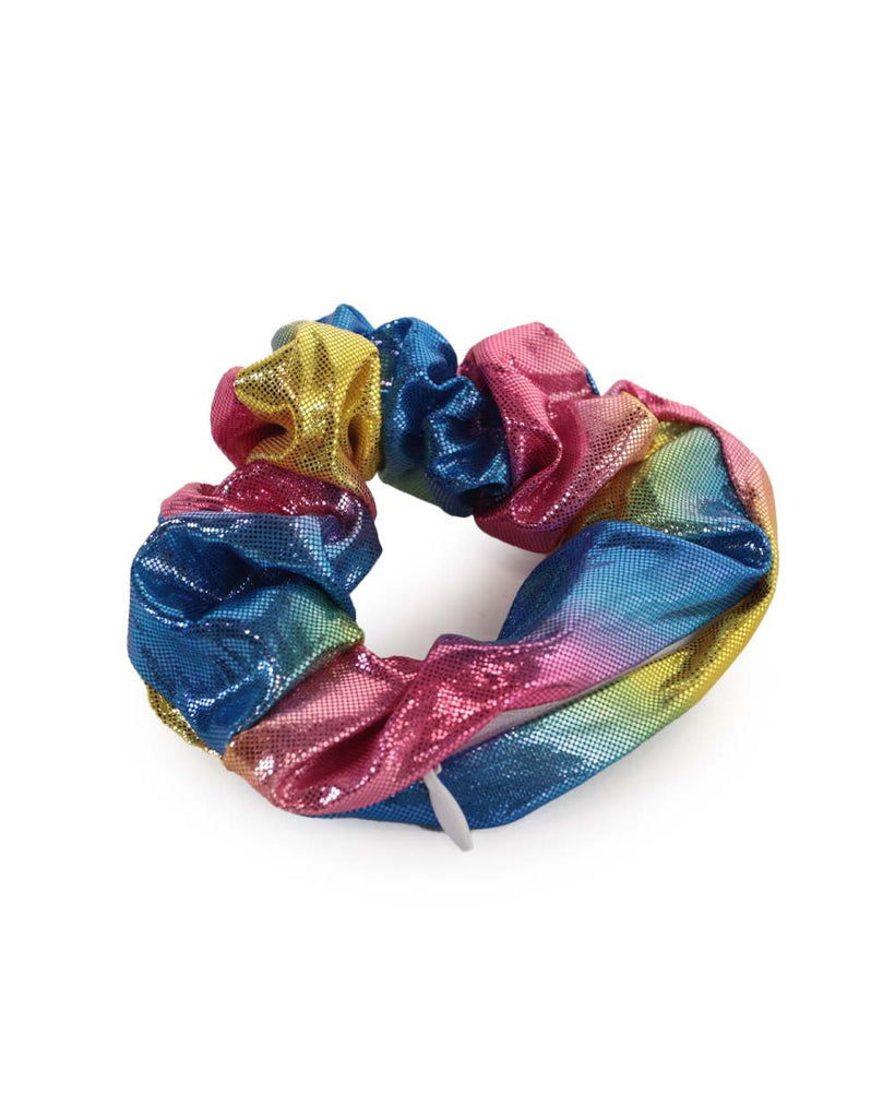 Happy Thoughts Holo Pocket Scrunchies-Rainbow-Front
