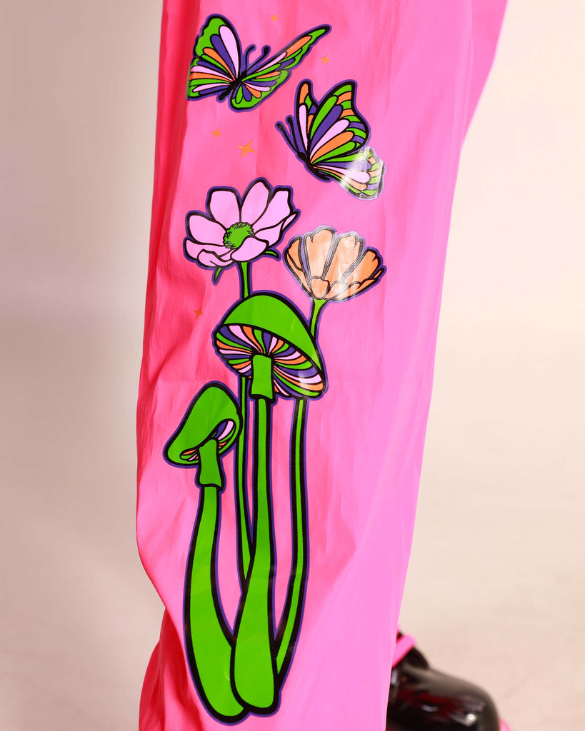 Psychedelic Paradise Reflective Chaps-Neon Pink-Detail