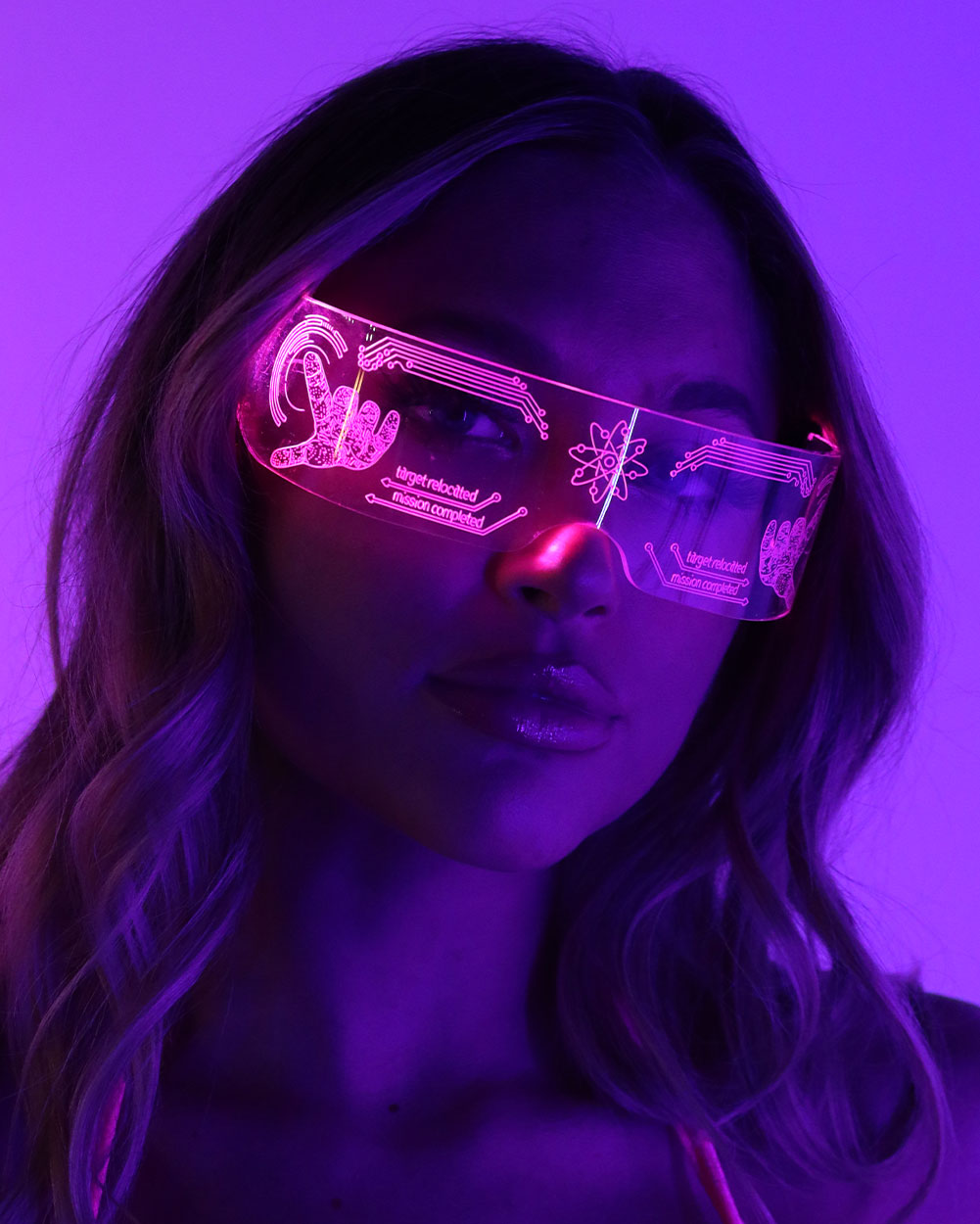 Special_Agent_LED_Glasses-Clear-Side Pink