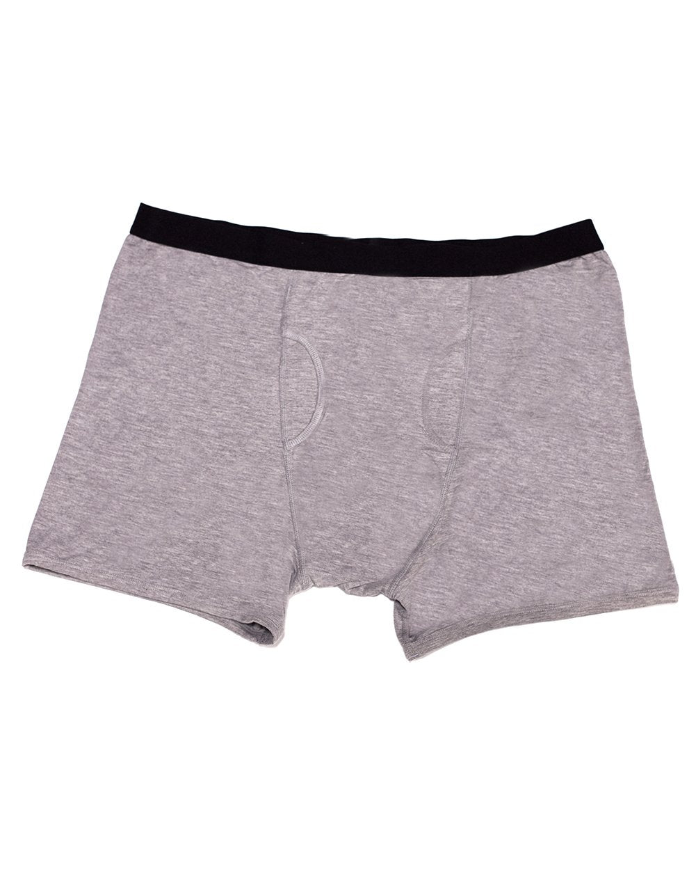 Men's Hide Your Stash Boxer Briefs with Secret Hidden Pocket Underwear, 2  Packs (Black)