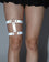 Warning Shot Silver Reflective Leg Garter