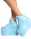 YRU Qozmo Baby Blue Iridescent Platform Boots