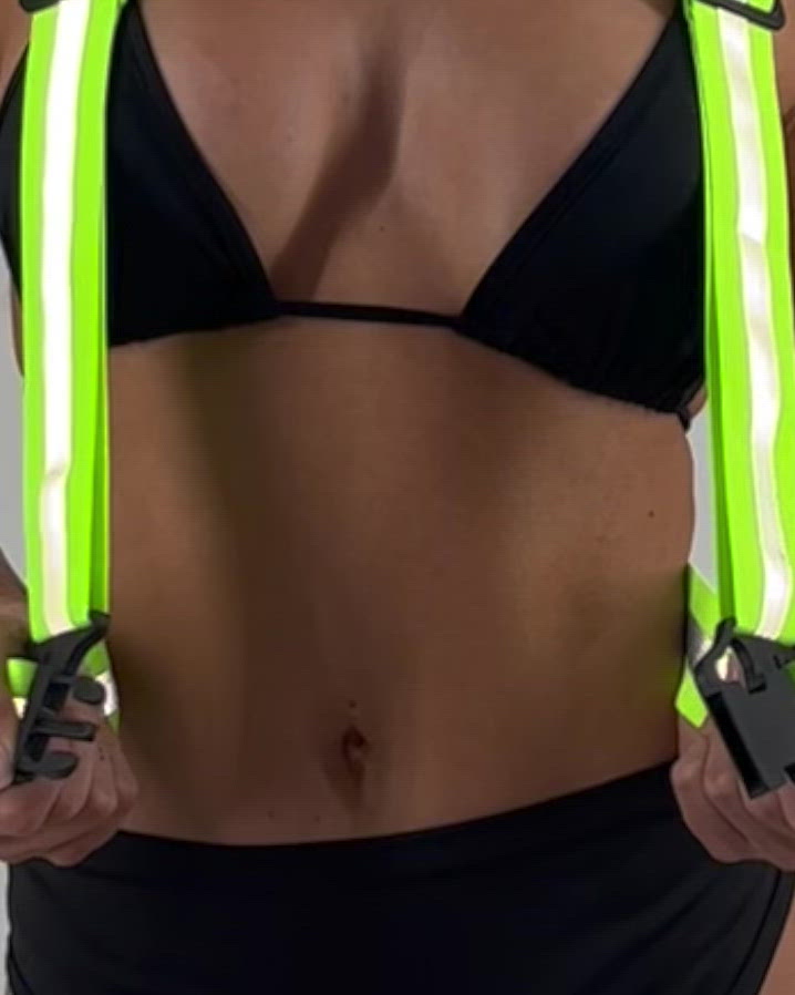 Neon Zone Reflective Chest Harness-Neon Green-allskus