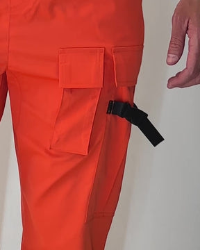 Mad Hustle Cargo Pants-Orange-allskus