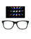 Solid Clear Diffraction Glasses