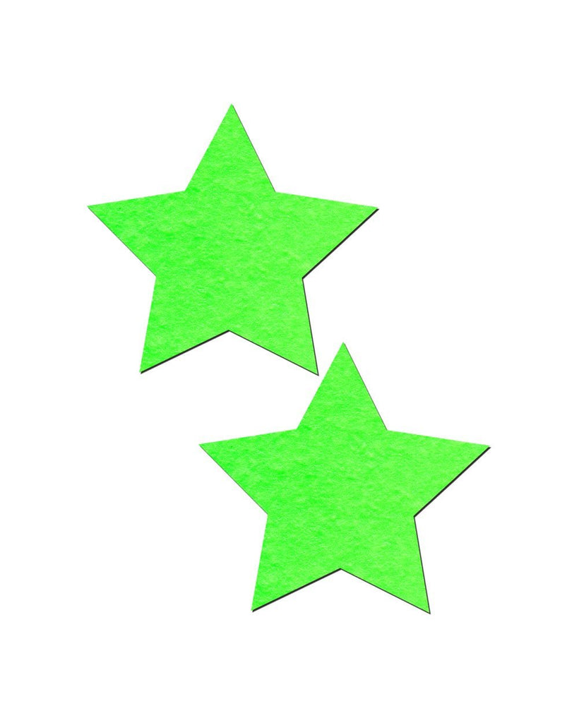 Pastease Glow in the Dark Star Pasties-Green-One Size